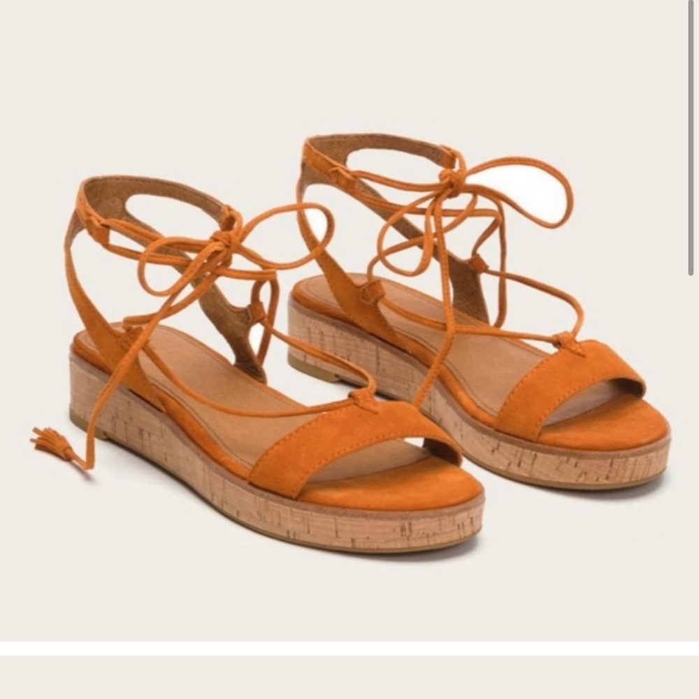 Frye Miranda Leather Suede Gladiator Sandals Size 4.5 girls shoes